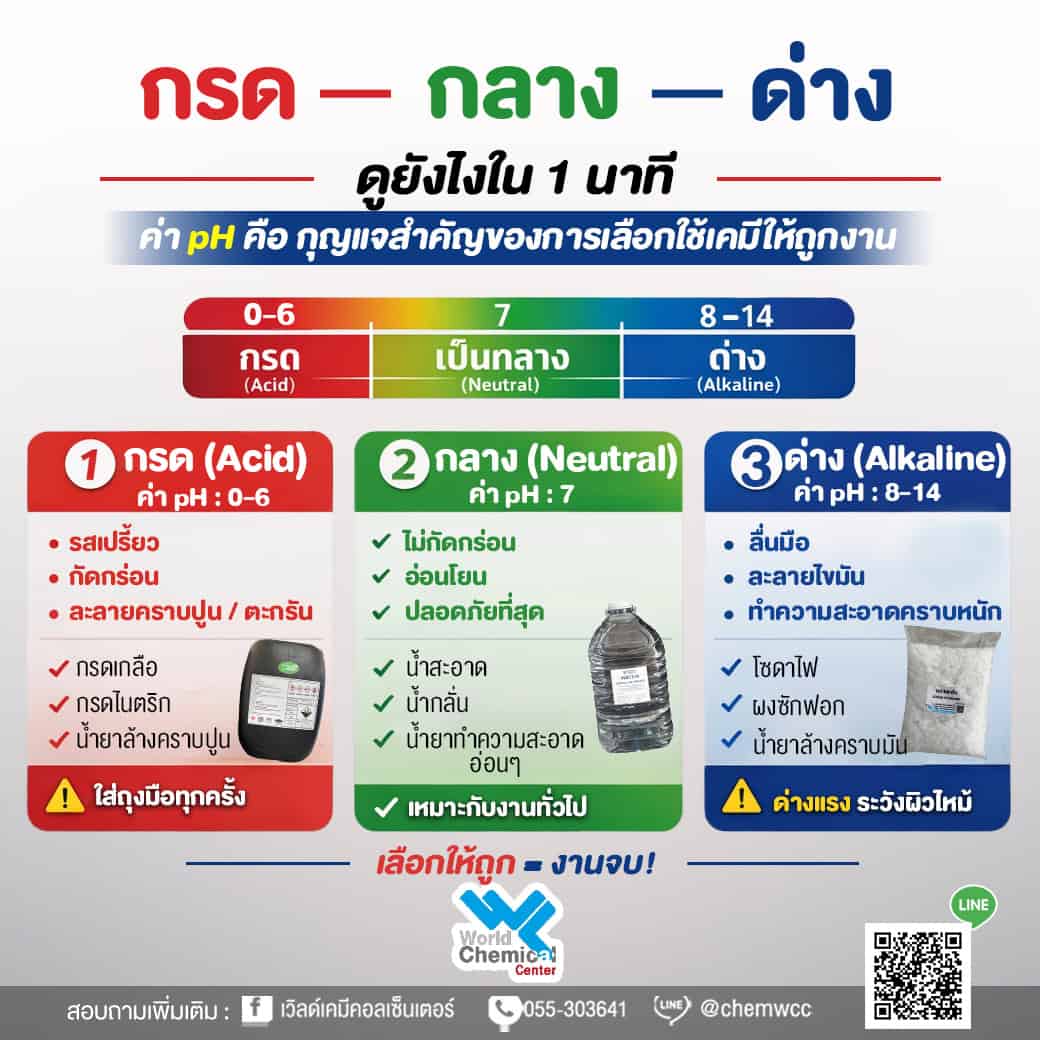 🧪 เป็นกรดหรือด่าง–เป็นกลาง ดูยังไงใน 1 นาที